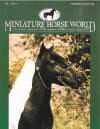 Miniature Horse World cover with X-Caliber's Little Navajo - miniture horse stallion